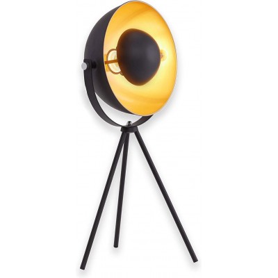 71,95 € Free Shipping | Floor lamp 60W Spherical Shape 64×30 cm. Clamping tripod Dining room, bedroom and lobby. Retro Style. Metal casting. Black Color