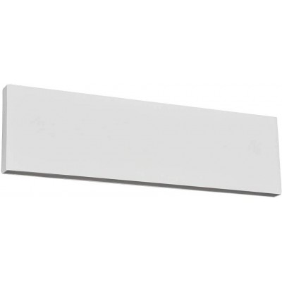 Luz de parede interna Trio 6W 28×8 cm. Bidirecional Acrílico e metais. Cor branco