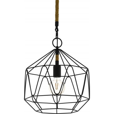 Hängelampe Eglo 40W 110×37 cm. Stahl. Schwarz Farbe