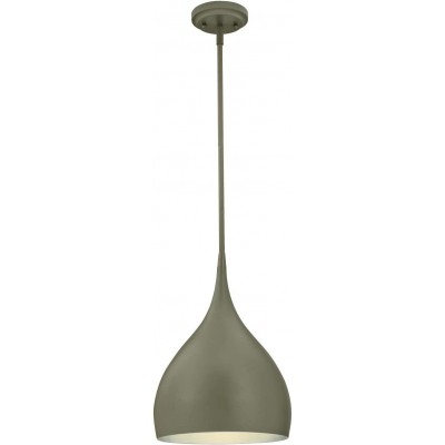 Lampada a sospensione 1W Forma Conica 119×28 cm. Soggiorno, sala da pranzo e atrio. Metallo. Colore grigio