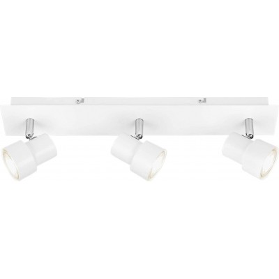 86,95 € Spedizione Gratuita | Faretto da interno 5W 3000K Luce calda. 45×12 cm. Triplo faretto LED orientabile Colore bianca