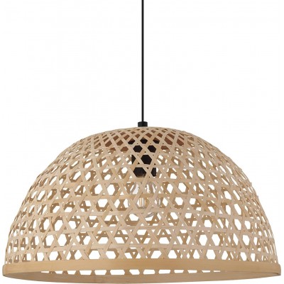 102,95 € Free Shipping | Hanging lamp Eglo 40W Spherical Shape Ø 49 cm. Living room, dining room and bedroom. Steel. Brown Color