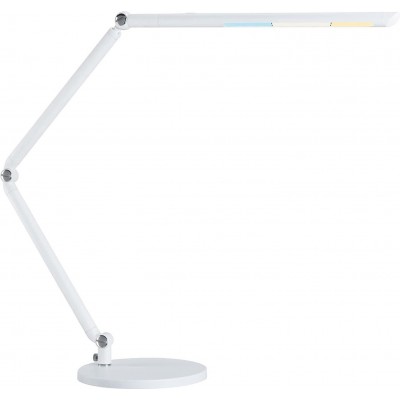 Lampada de escritorio 10W Forma Angular 73×36 cm. LED articulável Sala de estar, sala de jantar e quarto. Estilo moderno. Alumínio, PMMA e Metais. Cor branco