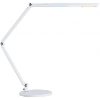 87,95 € Envío gratis | Lámpara de escritorio 10W 73×36 cm. LED articulable Aluminio, pmma y metal. Color blanco