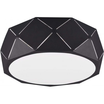 119,95 € Free Shipping | Indoor ceiling light Trio 25W Round Shape 40×40 cm. Living room, bedroom and lobby. Modern Style. Metal casting. Black Color