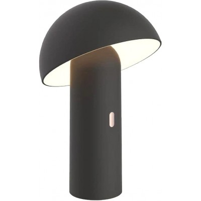 Lampe de table Façonner Sphérique 28×19 cm. LED sans fil Salle, salle à manger et chambre. Style rétro. PMMA. Couleur noir