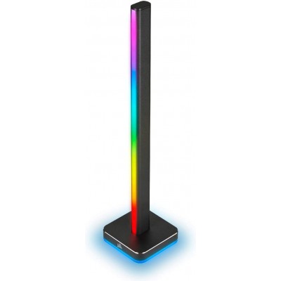 76,95 € Бесплатная доставка | Наполная лампа 50W 42×10 cm. Умная светодиодная башня Акрил и алюминий. Чернить Цвет