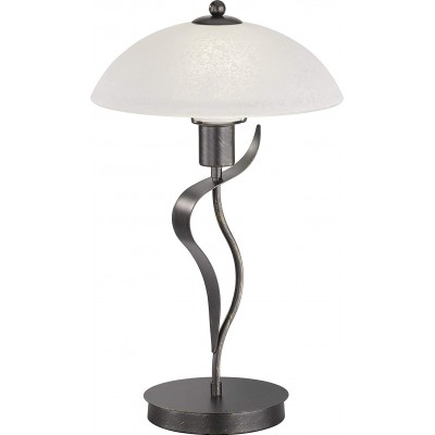 Table lamp 40W 49 cm. Metal casting. White Color