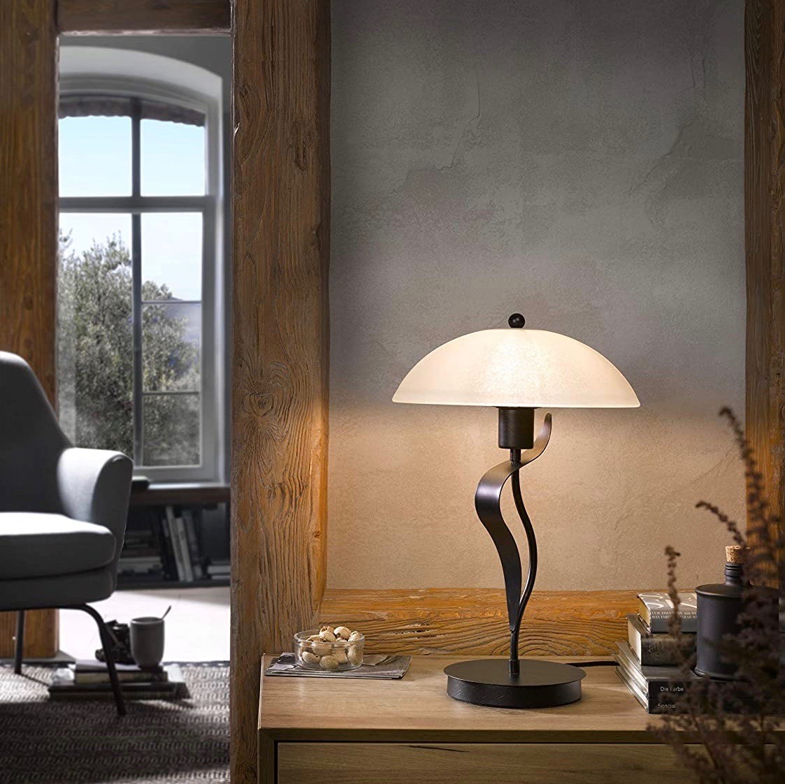 71,95 € Kostenloser Versand | Tischlampe 40W 49 cm. Metall. Weiß Farbe