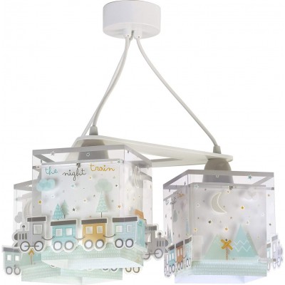 74,95 € Spedizione Gratuita | Lampada per bambini 60W 34×32 cm. Treno fantasia a triplo faretto Alluminio e pmma