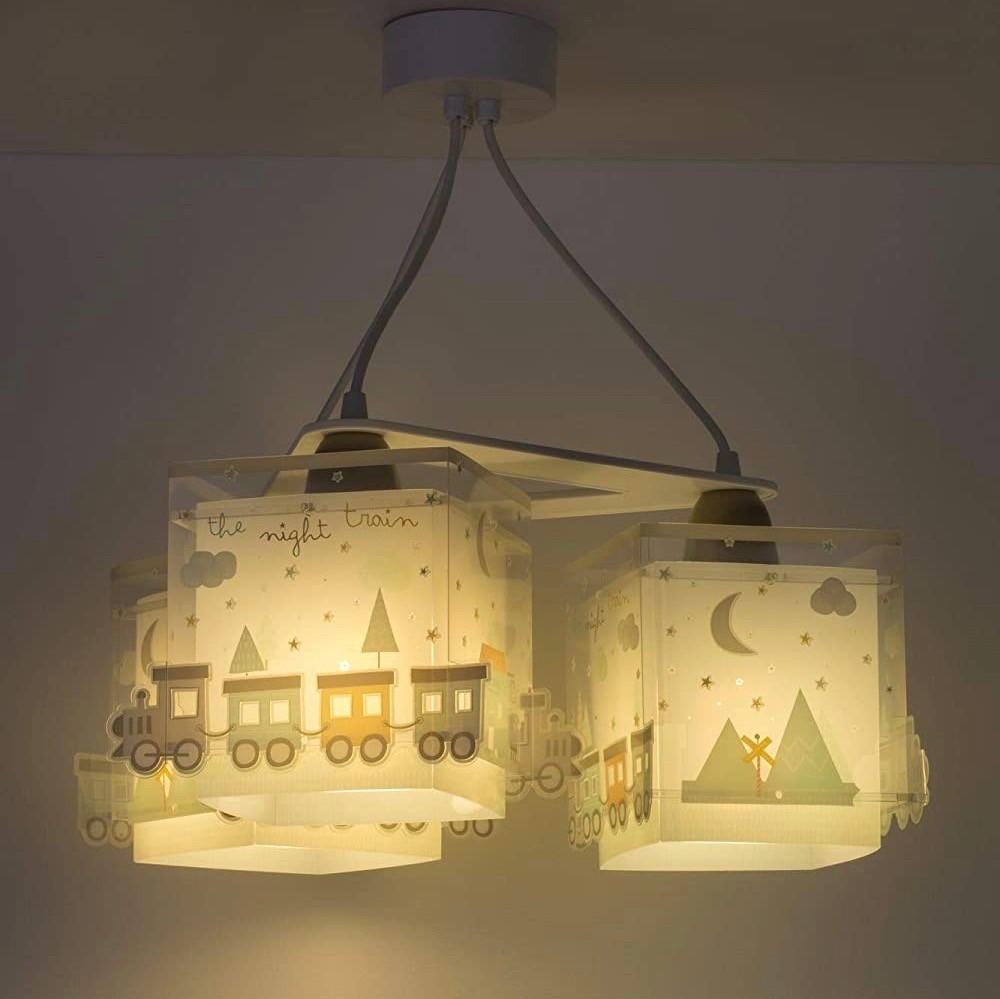 74,95 € Envoi gratuit | Lampe pour enfants 60W 34×32 cm. Train à motifs triple projecteur Aluminium et pmma