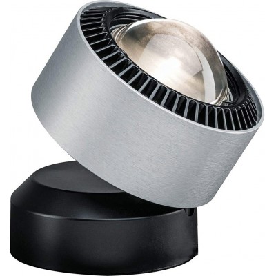 Lámpara de sobremesa 3W 2700K Luz muy cálida. Forma Redonda 10×10 cm. LED Salón, comedor y vestíbulo. Estilo moderno. Aluminio. Color gris