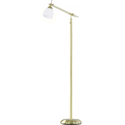 Lampada da pavimento Trio 60W Forma Conica 156×23 cm. Camera da letto. Stile classico. Metallo. Colore d'oro