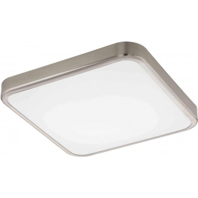 67,95 € Kostenloser Versand | Innendeckenleuchte Eglo 16W 3000K Warmes Licht. 29×29 cm. Stahl und pmma. Grau Farbe