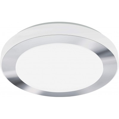 95,95 € Free Shipping | Indoor ceiling light Eglo Round Shape 39×39 cm. LED Living room, dining room and lobby. Modern Style. Steel and PMMA. White Color
