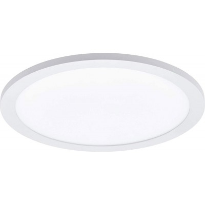 125,95 € Envío gratis | Plafón de interior Eglo Ø 30 cm. LED regulable. Mando a distancia Aluminio y pmma. Color blanco