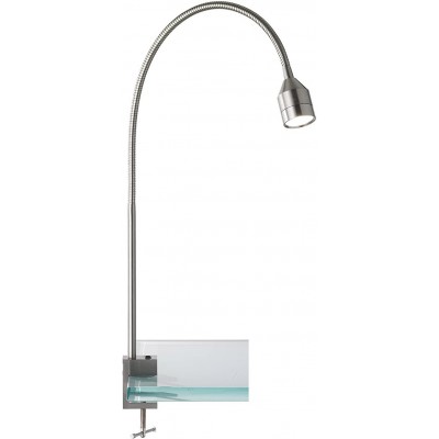 Lampe de bureau 4W Façonner Cylindrique Fixation de table avec clip Hall. Style moderne. Métal. Couleur gris