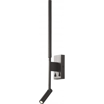 Indoor wall light 55×17 cm. 2 points of light Acrylic. Black Color