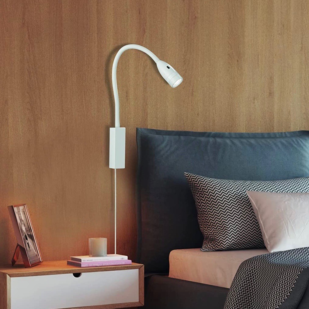 89,95 € Spedizione Gratuita | Lampada da parete per interni 5W 61×4 cm. Flessibile Metallo. Colore bianca