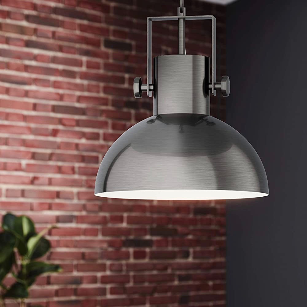 69,95 € Free Shipping | Hanging lamp Eglo 28W 110×30 cm. Steel. Black Color