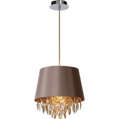 68,95 € Spedizione Gratuita | Lampada a sospensione 24W Ø 30 cm. Acrilico e metallo. Colore marrone