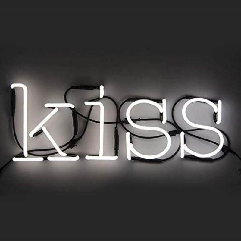 134,95 € Free Shipping | LED items 60×17 cm. Design in the form of 4 letters. Includes transformer Living room, dining room and bedroom. Glass. White Color