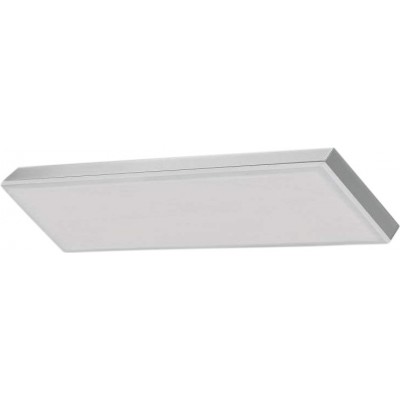 159,95 € Envío gratis | Plafón de interior 16W 3000K Luz cálida. 40×10 cm. LED. Alexa y Google Home Aluminio y pmma. Color gris