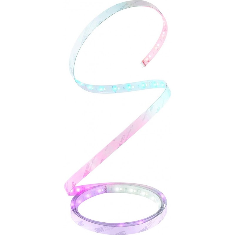 152,95 € Free Shipping | LED strip and hose 8W LED Extended Shape 1×1 cm. Multicolor RGB LED Strip Coil-Reel Terrace, garden and public space. White Color