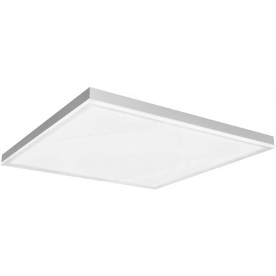 Luz de teto interna 19W 3000K Luz quente. 30×30 cm. Alumínio e pmma. Cor branco