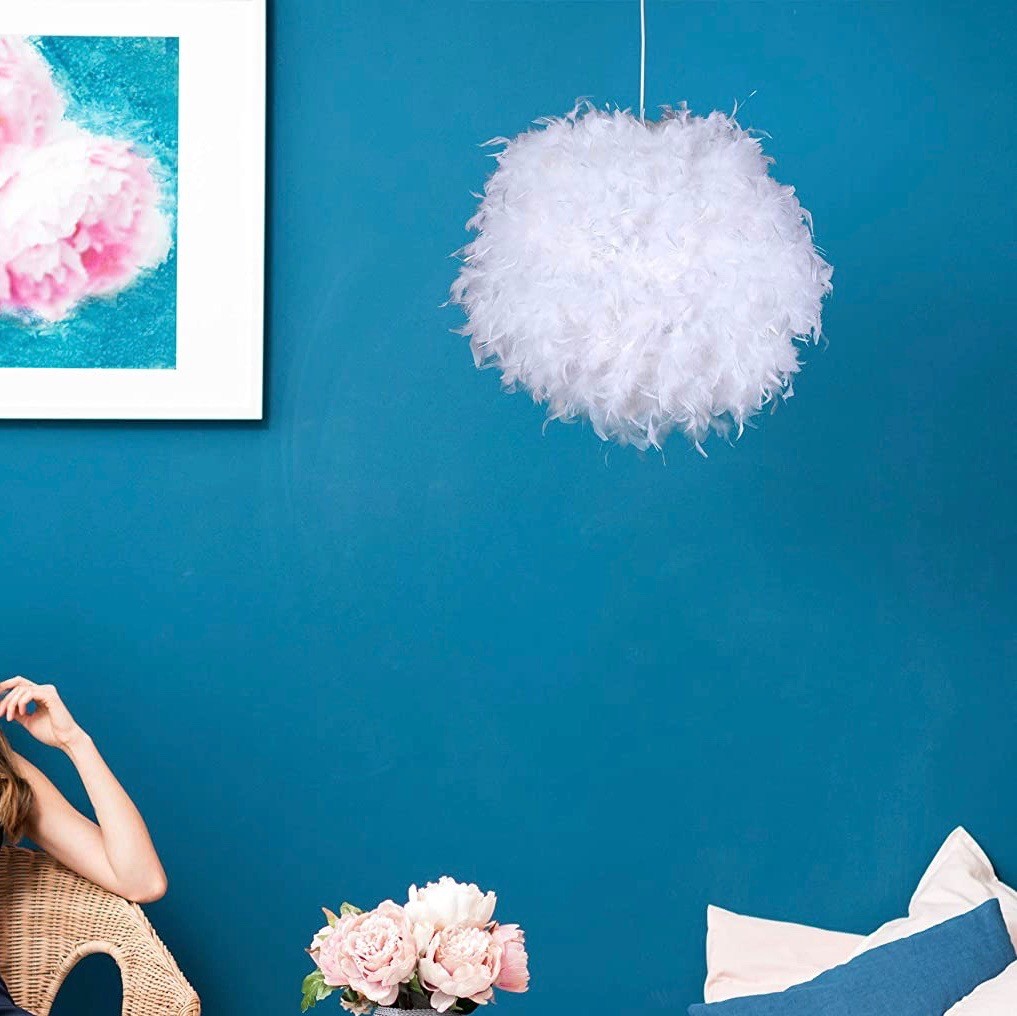 77,95 € Envío gratis | Lámpara infantil 132×40 cm. Tulipa Metal y papel. Color blanco
