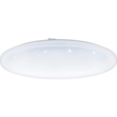 112,95 € Free Shipping | Indoor ceiling light Eglo Round Shape 55×55 cm. Living room, dining room and lobby. Modern Style. Steel and PMMA. White Color