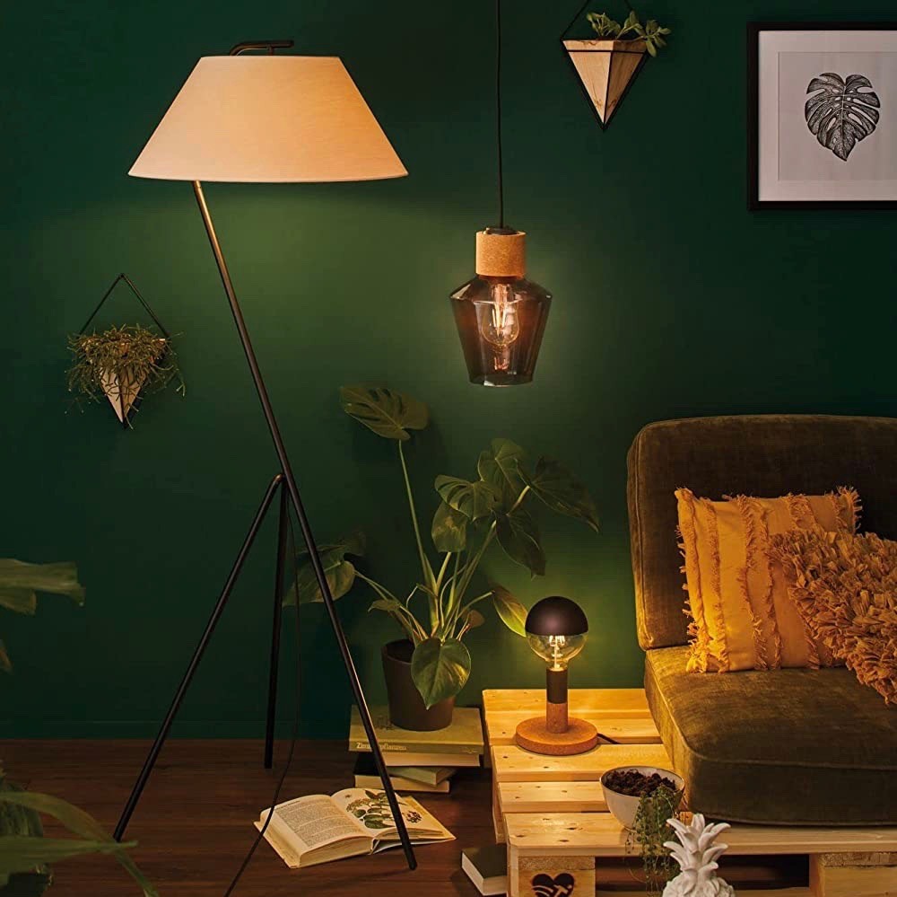 97,95 € Envoi gratuit | Lampe à suspension 20W 110×18 cm. Cristal, métal et verre. Couleur gris