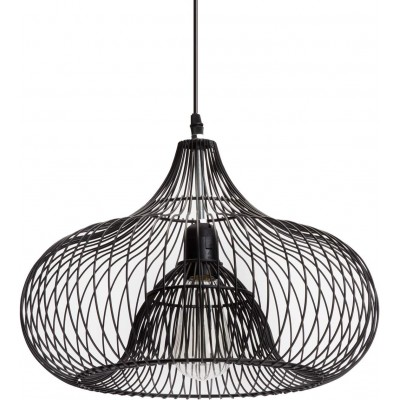 76,95 € Free Shipping | Hanging lamp 40W Round Shape Ø 35 cm. Living room, dining room and bedroom. Modern and industrial Style. Metal casting. Black Color
