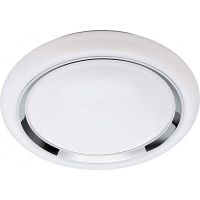 屋内シーリングライト Eglo 17W 2700K とても暖かい光. 円形 形状 Ø 34 cm. スマートフォンアプリでコントロール ベッドルーム. 鋼 そして PMMA. 白い カラー