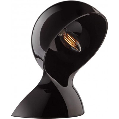 Lámpara de sobremesa 18W Forma Esférica 26×18 cm. Salón, dormitorio y vestíbulo. Estilo moderno. Policarbonato. Color negro