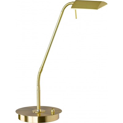 Lámpara de escritorio 8W 50×21 cm. Salón, comedor y vestíbulo. Metal. Color latón