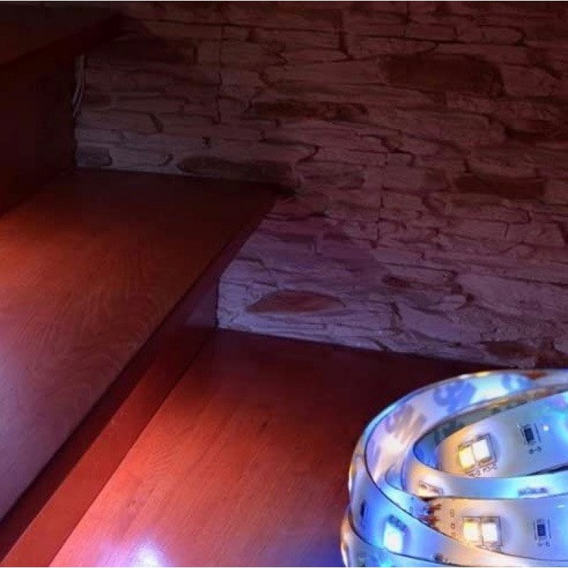 62,95 € Free Shipping | LED strip and hose 24W LED Extended Shape 2000 cm. 20 meters. LED Strip Coil-Reel Terrace, garden and public space. PMMA. White Color