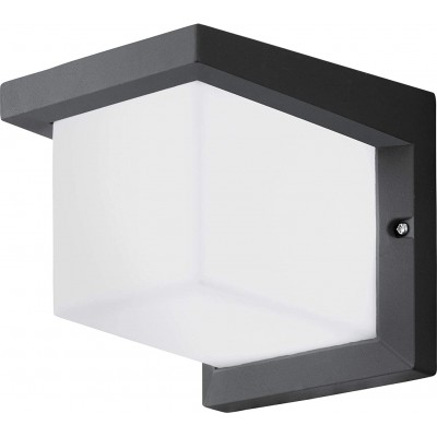 117,95 € Free Shipping | Indoor wall light Eglo 10W 3000K Warm light. LED Aluminum and pmma. Anthracite Color