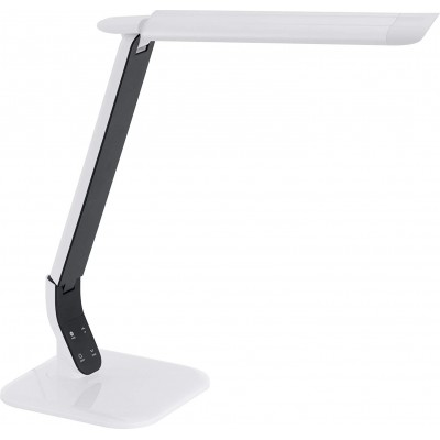 99,95 € Free Shipping | Desk lamp Eglo 6W 3000K Warm light. 43×18 cm. Articulable Pmma. White Color