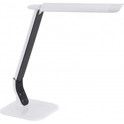 104,95 € Free Shipping | Desk lamp Eglo 6W 3000K Warm light. Extended Shape 43×18 cm. Articulable Living room, dining room and bedroom. Modern Style. PMMA. White Color