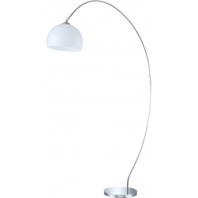 Lámpara de pie 70W Forma Esférica 170×30 cm. Salón, comedor y dormitorio. Estilo moderno. Metal. Color cromado