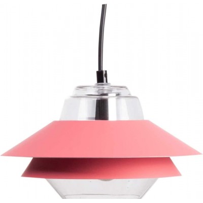 Lámpara colgante Forma Redonda Ø 23 cm. Salón, dormitorio y vestíbulo. Color rosa