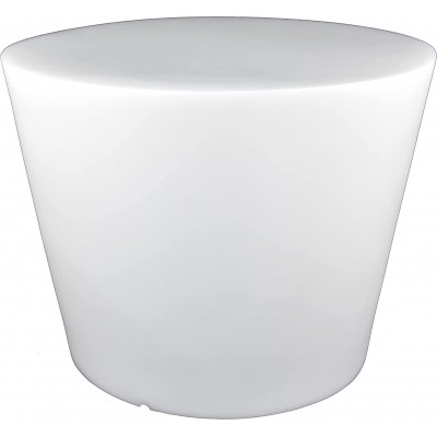 Lampe de table Façonner Conique 60×60 cm. Salle à manger, chambre et hall. PMMA. Couleur blanc
