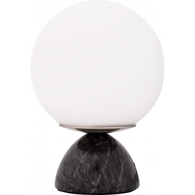 78,95 € Free Shipping | Table lamp 20W 21×15 cm. Crystal and marble. White Color