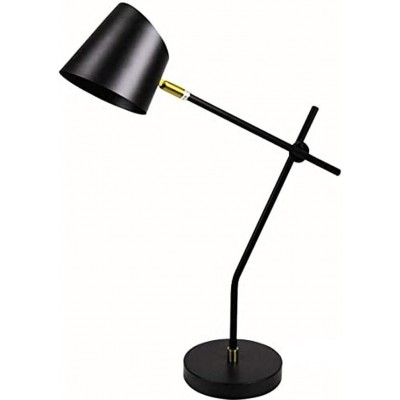 123,95 € Free Shipping | Desk lamp 5W Cylindrical Shape 50×15 cm. Articulated Living room, dining room and bedroom. Metal casting. Black Color