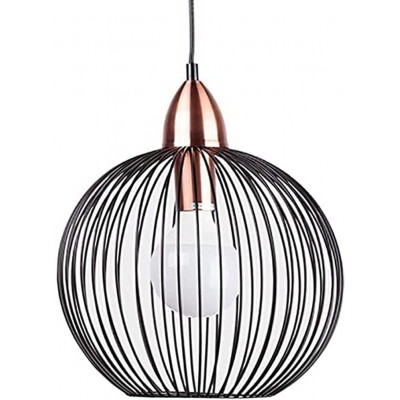 97,95 € Free Shipping | Hanging lamp 40W Spherical Shape 32×30 cm. Living room, dining room and bedroom. Metal casting. Black Color