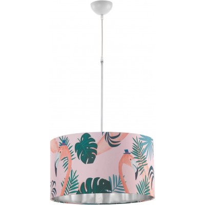 97,95 € Envoi gratuit | Lampe à suspension 45×45 cm. Conception de flamants roses et de plantes Couleur rose