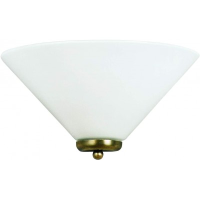 Luz de parede interna 40W 40×30 cm. Cristal. Cor branco