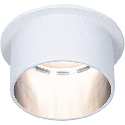 Boîte de 3 unités Éclairage encastré 18W Façonner Cylindrique 7×7 cm. Triple spot LED orientable et encastré Cuisine, chambre et salle de bain. Aluminium. Couleur blanc
