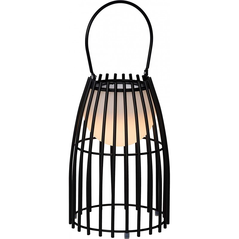 83,95 € Free Shipping | Outdoor lamp 3W Cylindrical Shape Ø 17 cm. Terrace, garden and public space. Retro Style. Metal casting and Polycarbonate. Black Color
